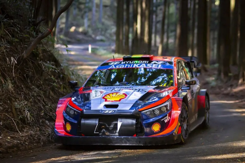WRCラリージャパン最終日がスタート！　オープニングステージではヌービルが最速。トヨタ勝田貴元は上位との差を詰める