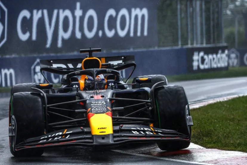 F1カナダGP決勝レース速報｜雨が降ったり止んだり……リタイア5台の波乱のレースをフェルスタッペン制す。角田裕毅は痛恨のスピンで入賞逃す