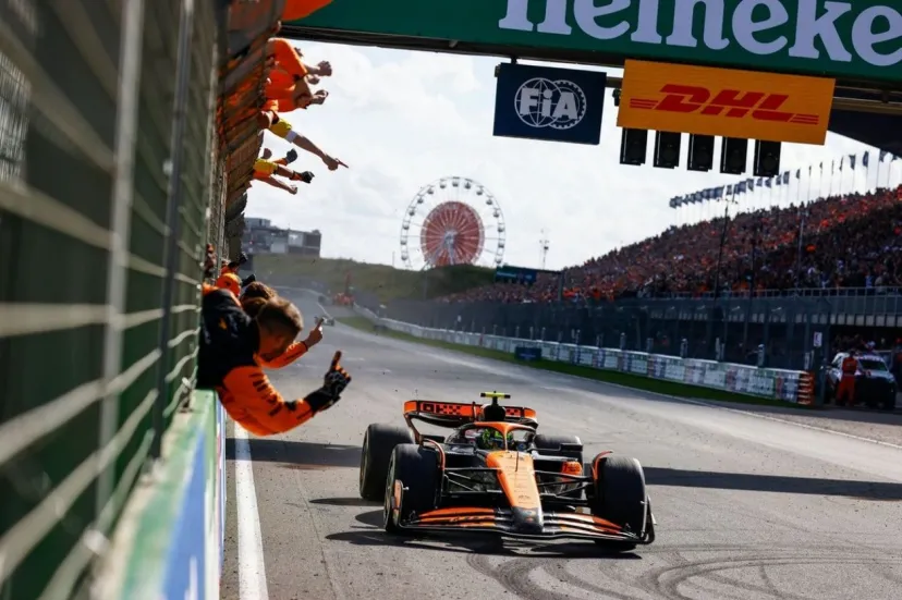 F1オランダ決勝速報｜マクラーレンのノリスが独走優勝！　フェルスタッペン下す。角田裕毅は17位