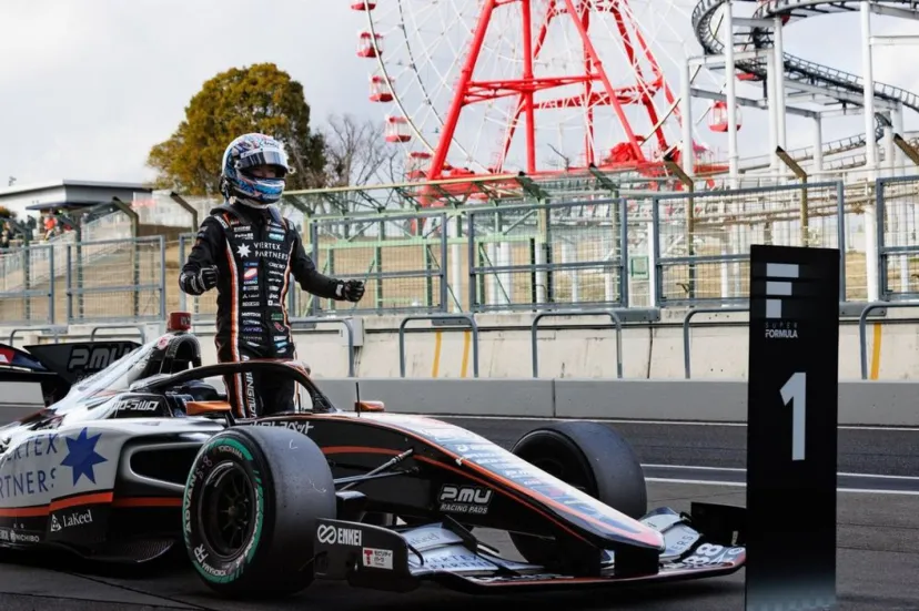 2024年のポールポジション第1号は阪口晴南！　スーパーフォーミュラ開幕戦予選は“ダークホース”が躍動