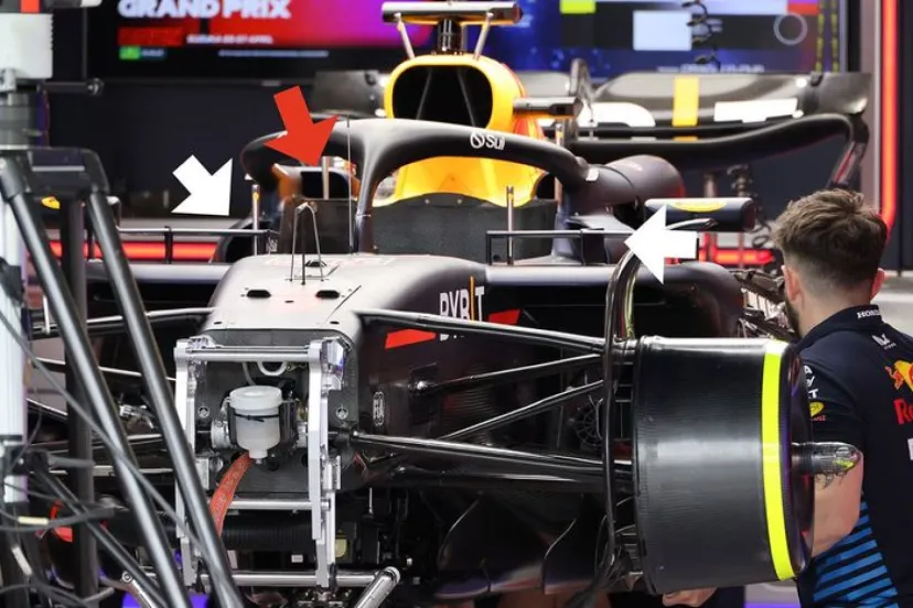 レッドブルRB20、F1日本GPで新たな吸気口が出現! 冷却と空力性能の効率化に貢献?