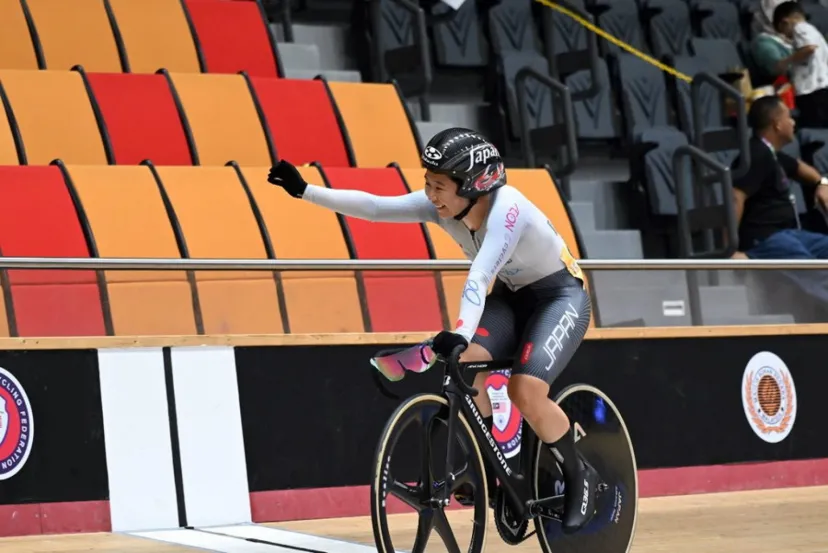 梶原悠未がエリート女子オムニアムでも金！　日本勢最多の4冠を達成｜2023アジア選手権トラック