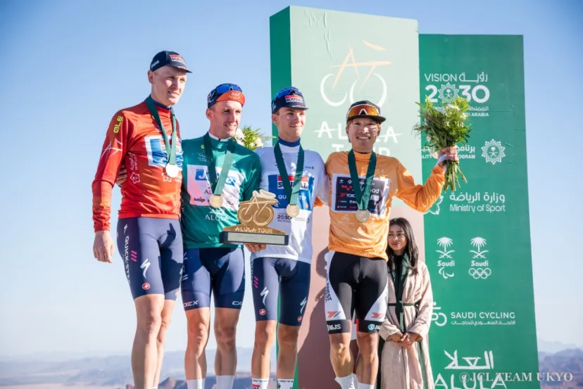 岡 篤志がUCIレース アルウラー・ツアーでポイント賞リーダーに