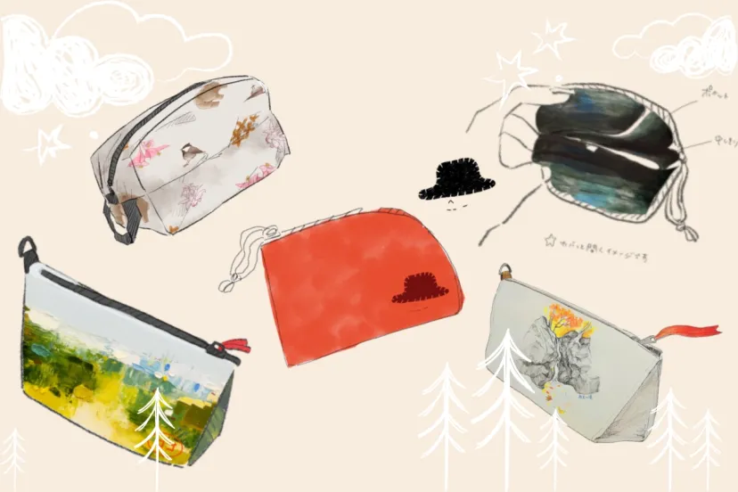 『登山する美大生と作るEC商品』5つのデザイン案のなかから人気No1が商品になります！│ランドネ×武蔵美ワンダーフォーゲル部
