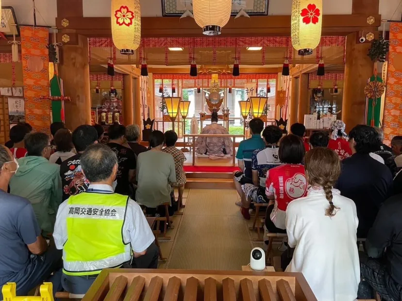 8月19日はバイクの日、富山・伏木神社でバイク＆自転車愛好家が二輪車交通安全祈願祭