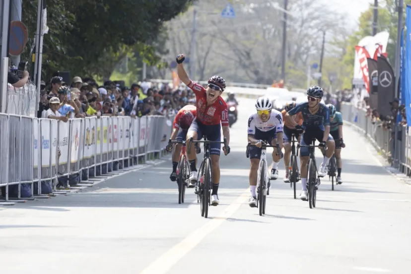 沢田時（宇都宮ブリッツェン）が新城ロードレースで初優勝を飾る｜Jプロツアー