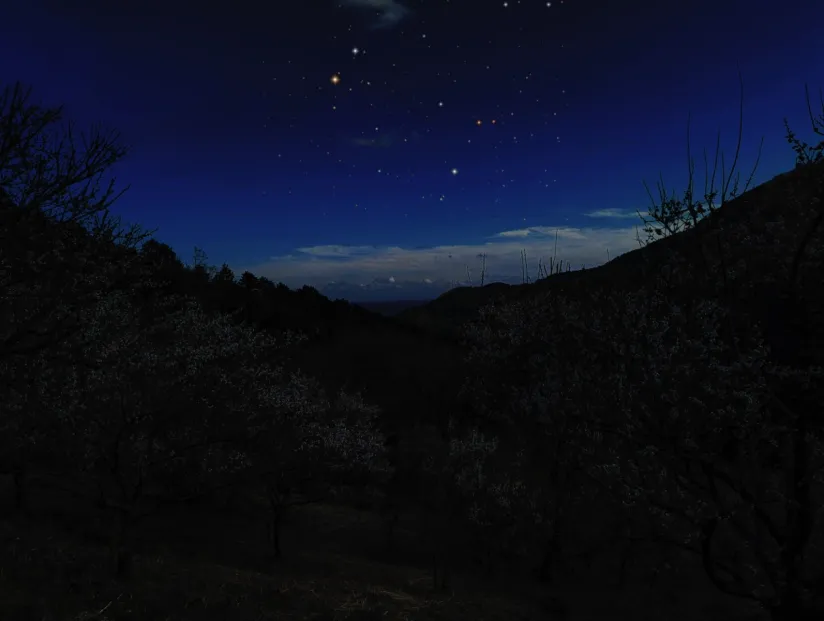 ふたご座流星群を見る山歩きへ　12月13日（金）夜から14日（土）明け方がチャンスです