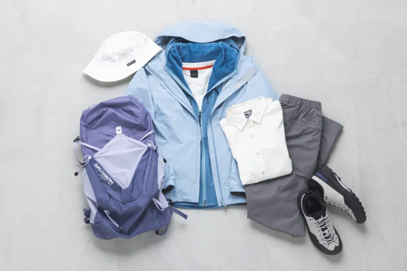 50代におすすめ!大人の上品さとまとまり感を意識した、春の山歩きコーディネート