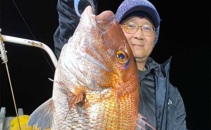 【福岡】船のルアー釣り最新釣果　ナイトタイラバで良型マダイ登場