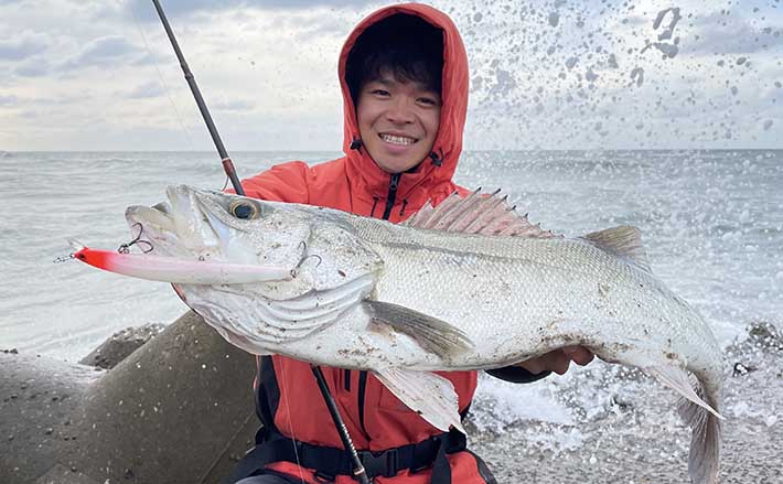石川サーフルアー釣行でシーバス＆サゴシ手中　4ピース遠征ロッドで攻略