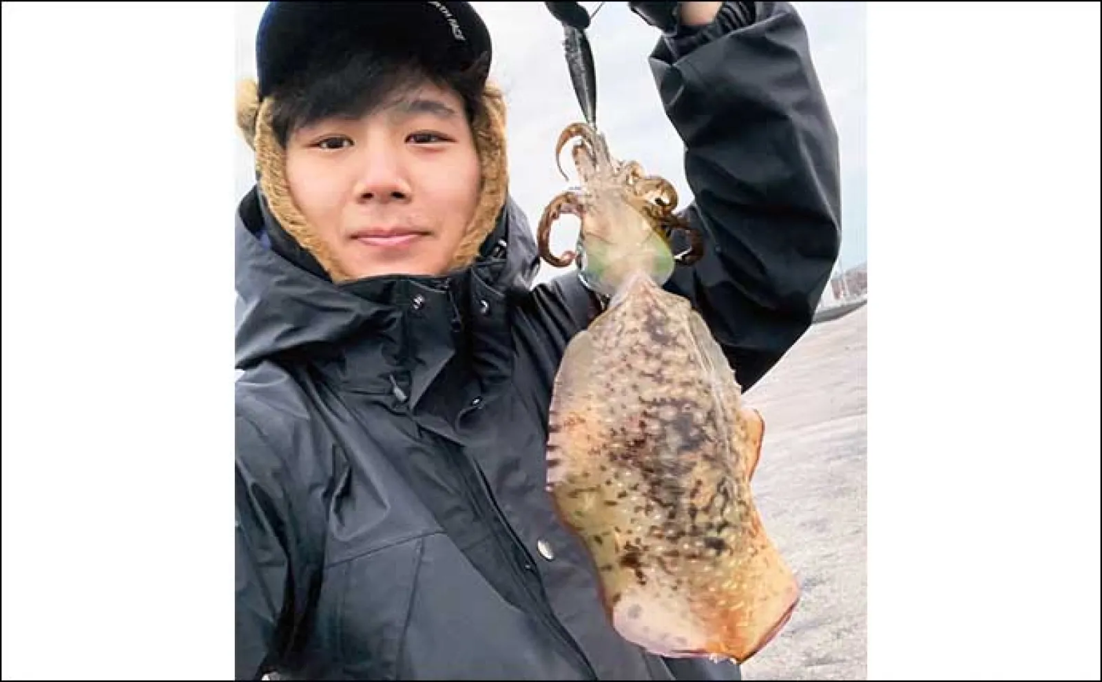 陸っぱりエギングで800g頭にアオリイカ2杯【熊本・天草】 激流攻略法とは?