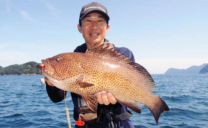 スイミング釣法でオオモンハタにアカハタが連発【三重・エヌテックマリン】