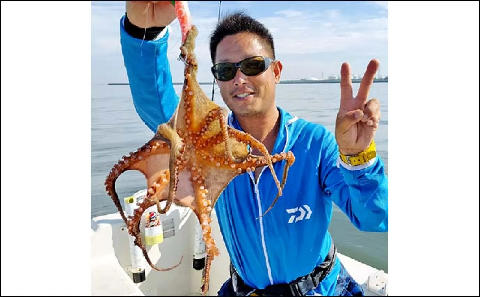 ボートでのエギタコ釣りで1kg頭にマダコ11匹キャッチ【愛知・新舞子沖】