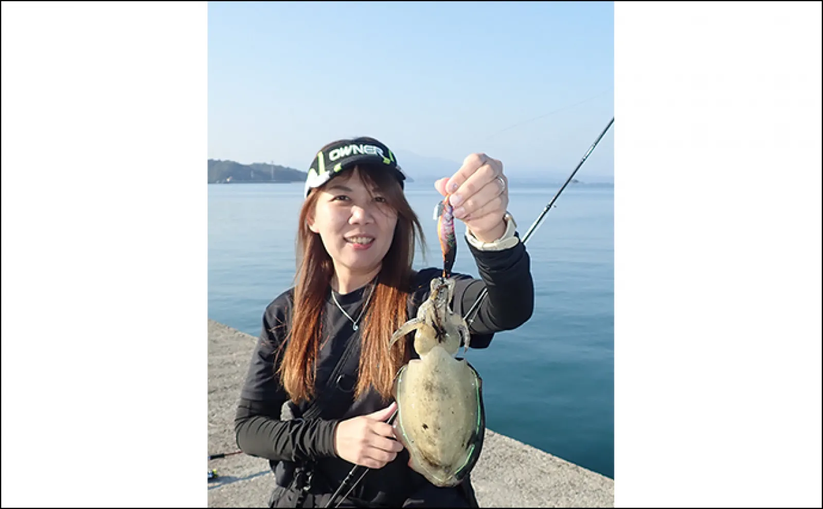 堤防エギング釣行で500g頭にモンゴウイカ全員安打【熊本】長めのステイが奏功