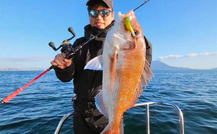 錦江湾タイラバ釣行で良型マダイ含めて8魚種キャッチ【鹿児島・遊漁船Jumbo】