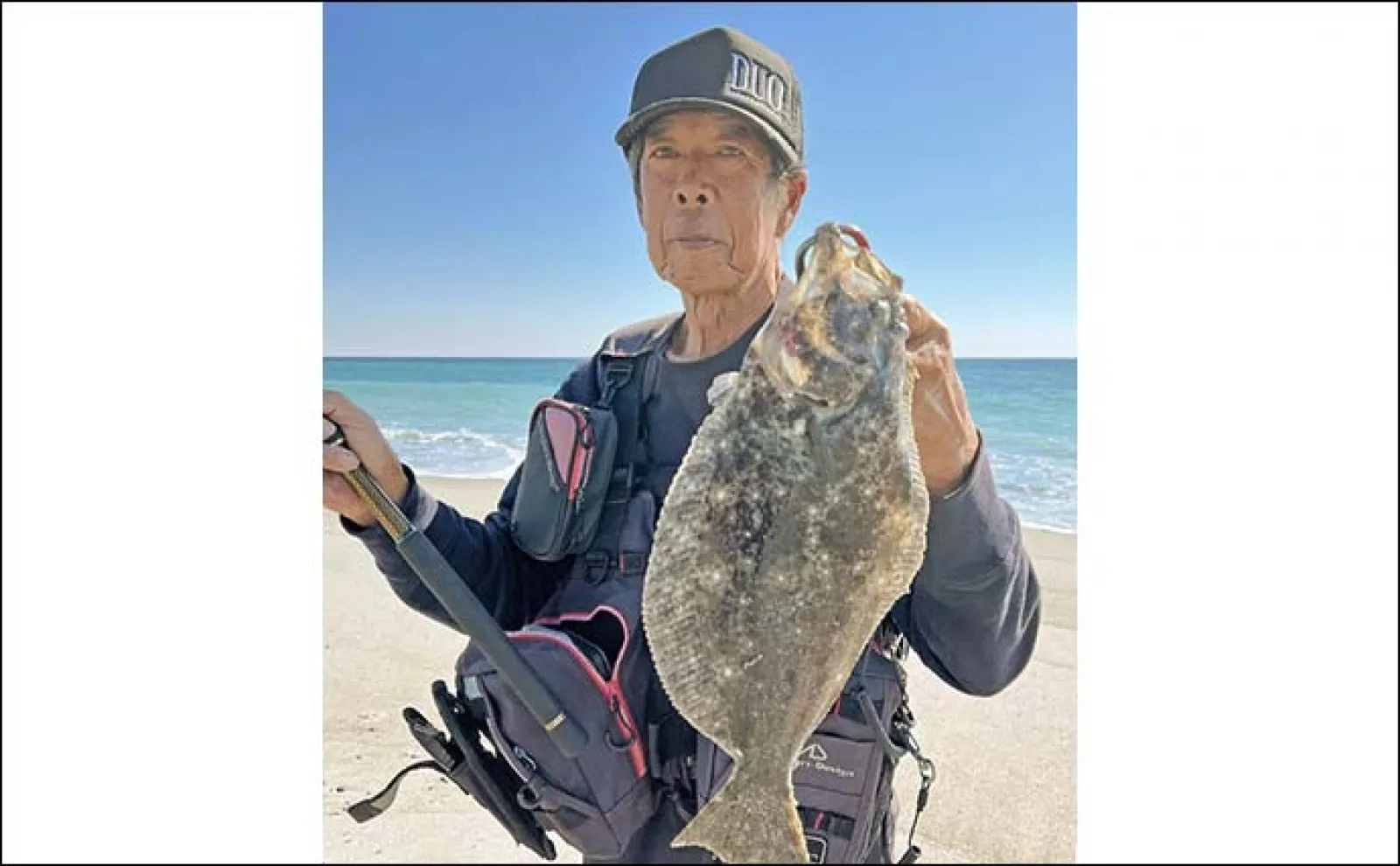 遠州灘のサーフルアー釣りで本命ヒラメに30cmメッキを手中【静岡・福田海岸】