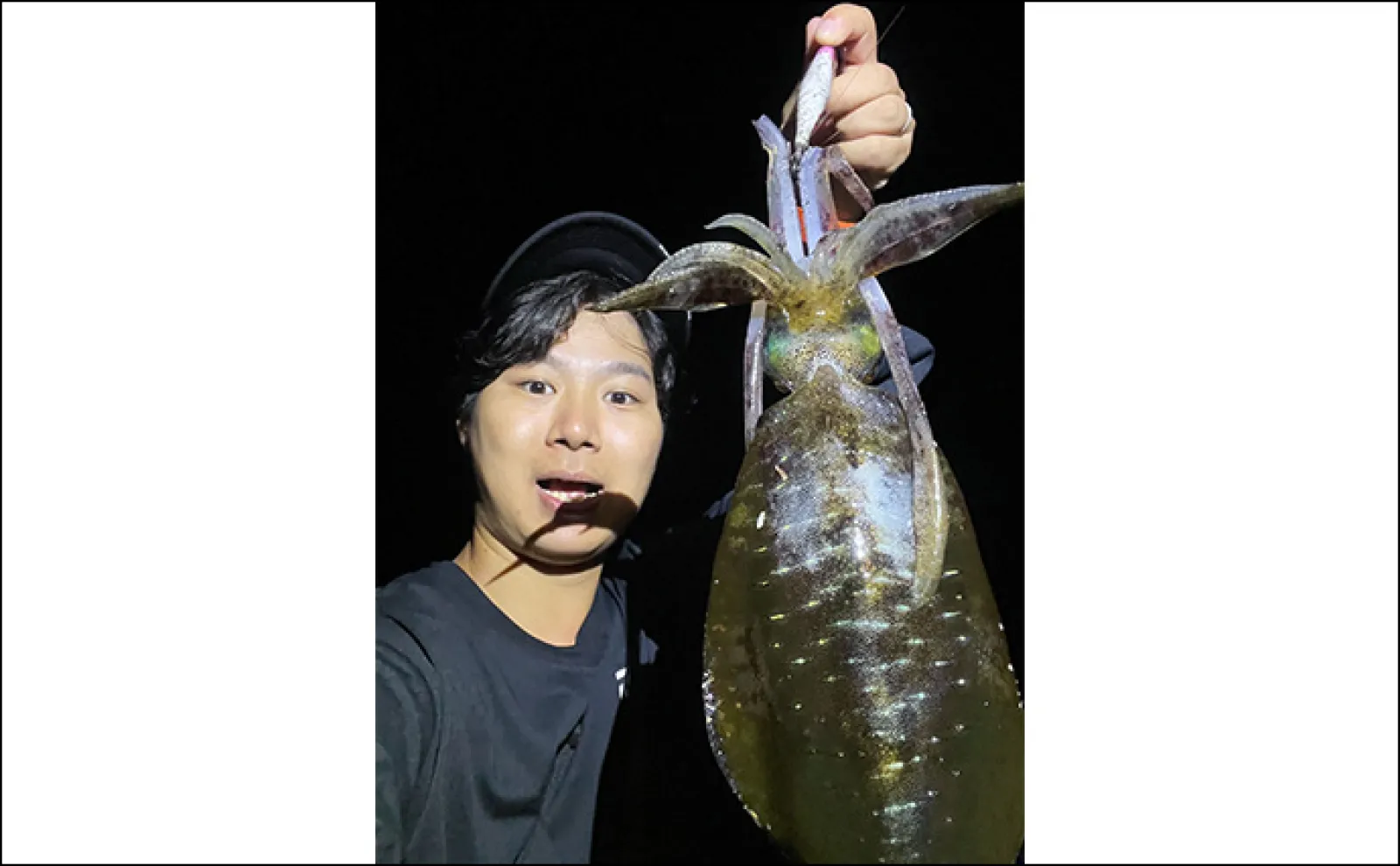 ピンクに光る夜光カラーのエギ縛りでエギングしてみた【熊本・天草】