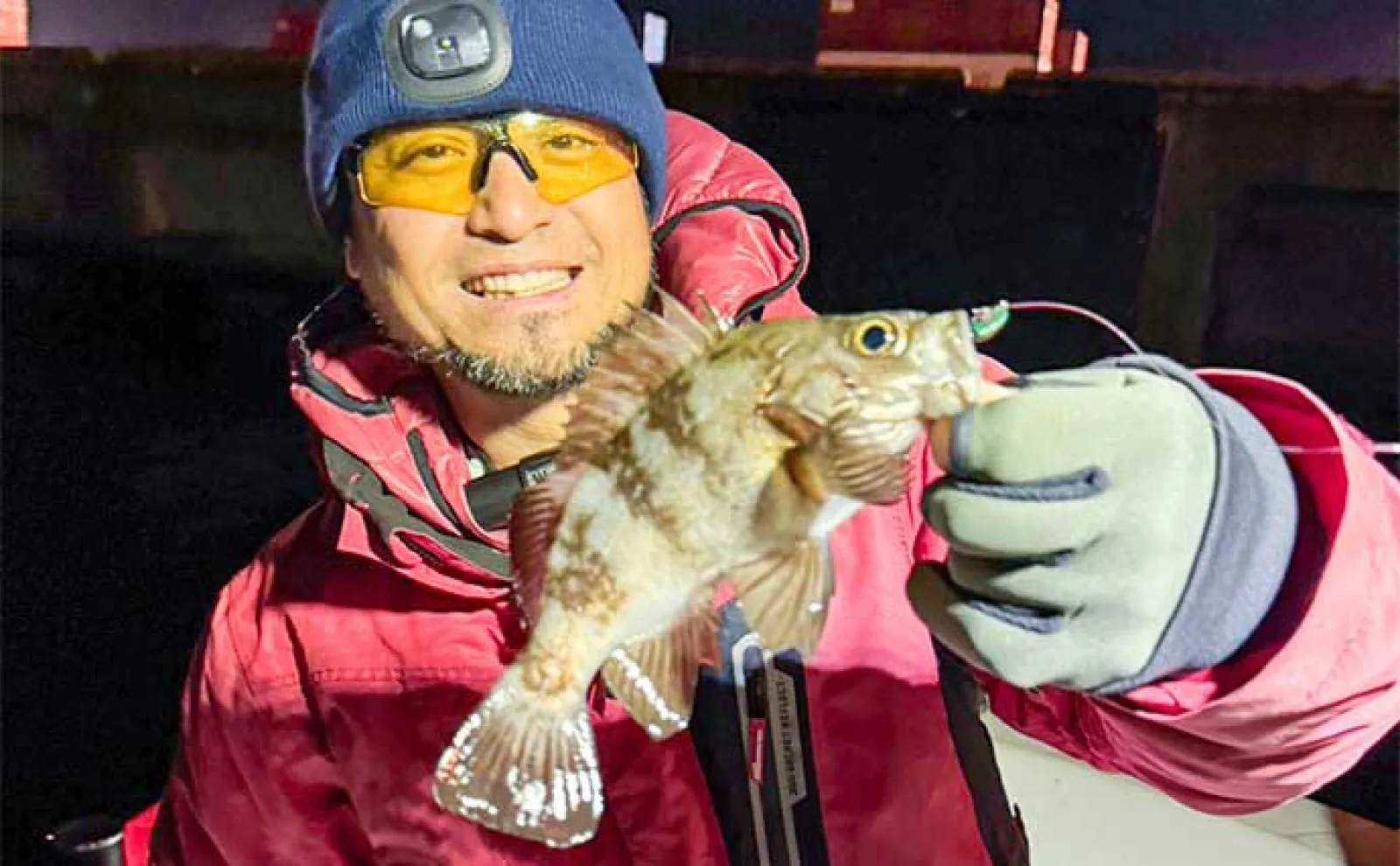 夜の名古屋港でのボートメバリング釣行で20cm超えメバルが続々【オーキッド】