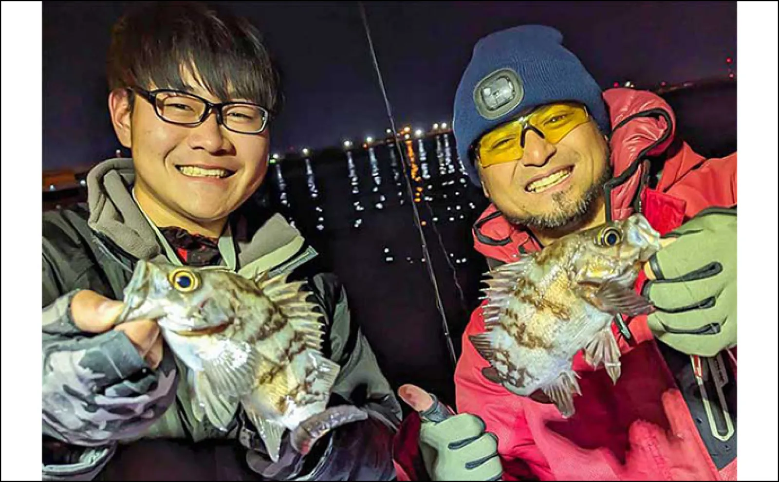 夜の名古屋港でのボートメバリング釣行で20cm超えメバルが続々【オーキッド】