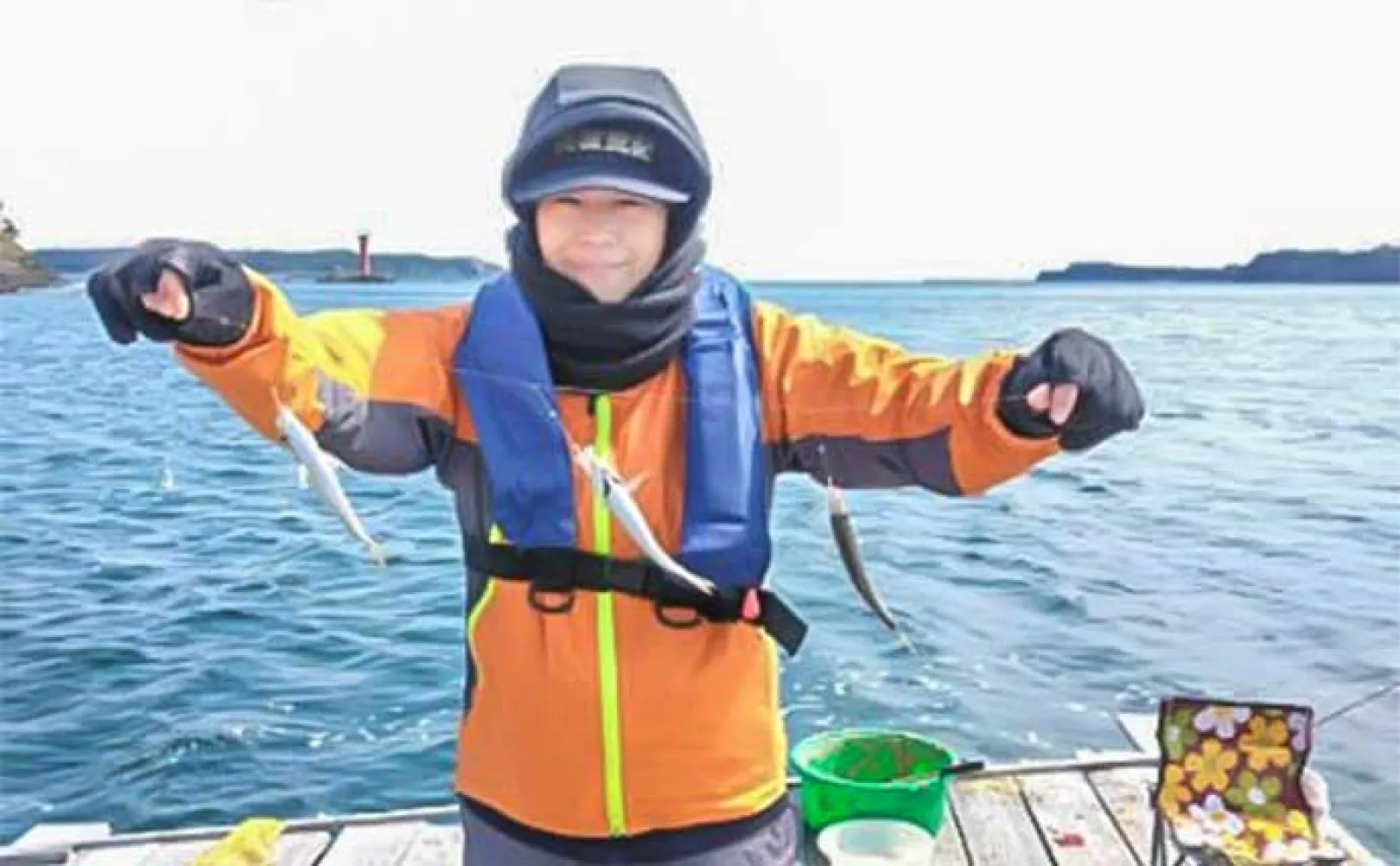 イカダでのサビキ釣りでアジが連発【三重】パーフェクト6点掛けも達成