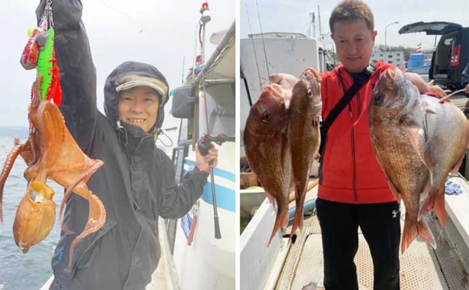 関西エリアの【船釣り特選釣果】ディープタイラバで90cm級頭に大型マダイ顔見せ