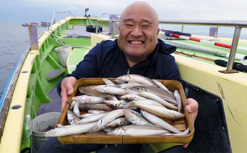 東京湾の船キス釣りで25cm頭に良型シロギス連打【横浜・新明丸】ゲストにムシガレイ