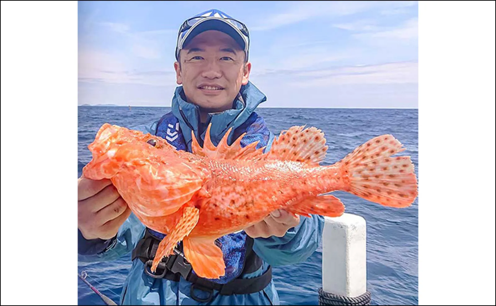 中深海釣りでオニカサゴ5匹にアヤメカサゴ7匹をキャッチ【三重・大宏丸