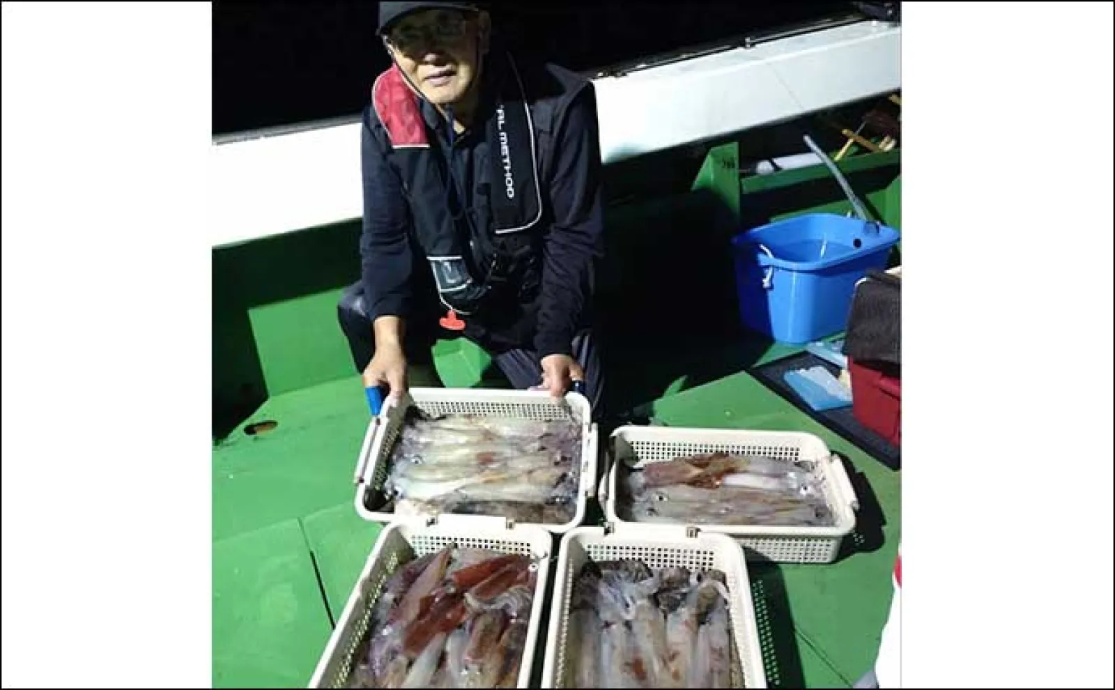 【夜焚きイカ釣果速報】釣る人ヤリイカ70尾前後と好調継続中(福岡)