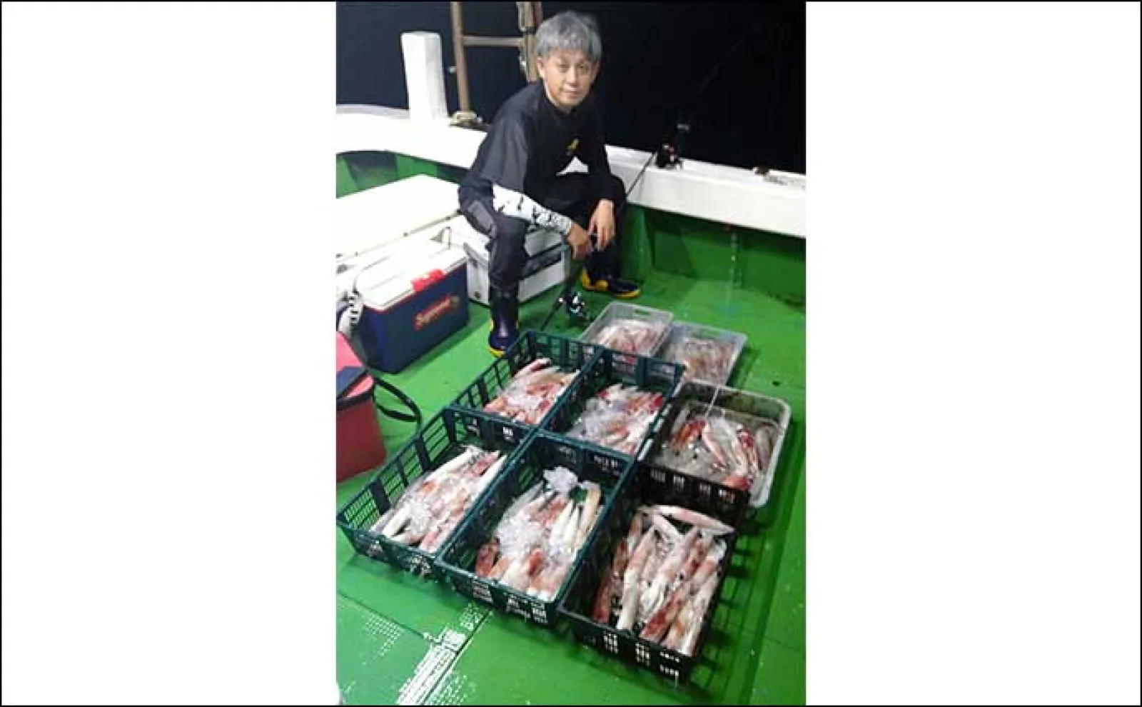 【夜焚きイカ釣果速報】小学生アングラーが50尾以上と大健闘!(福岡)