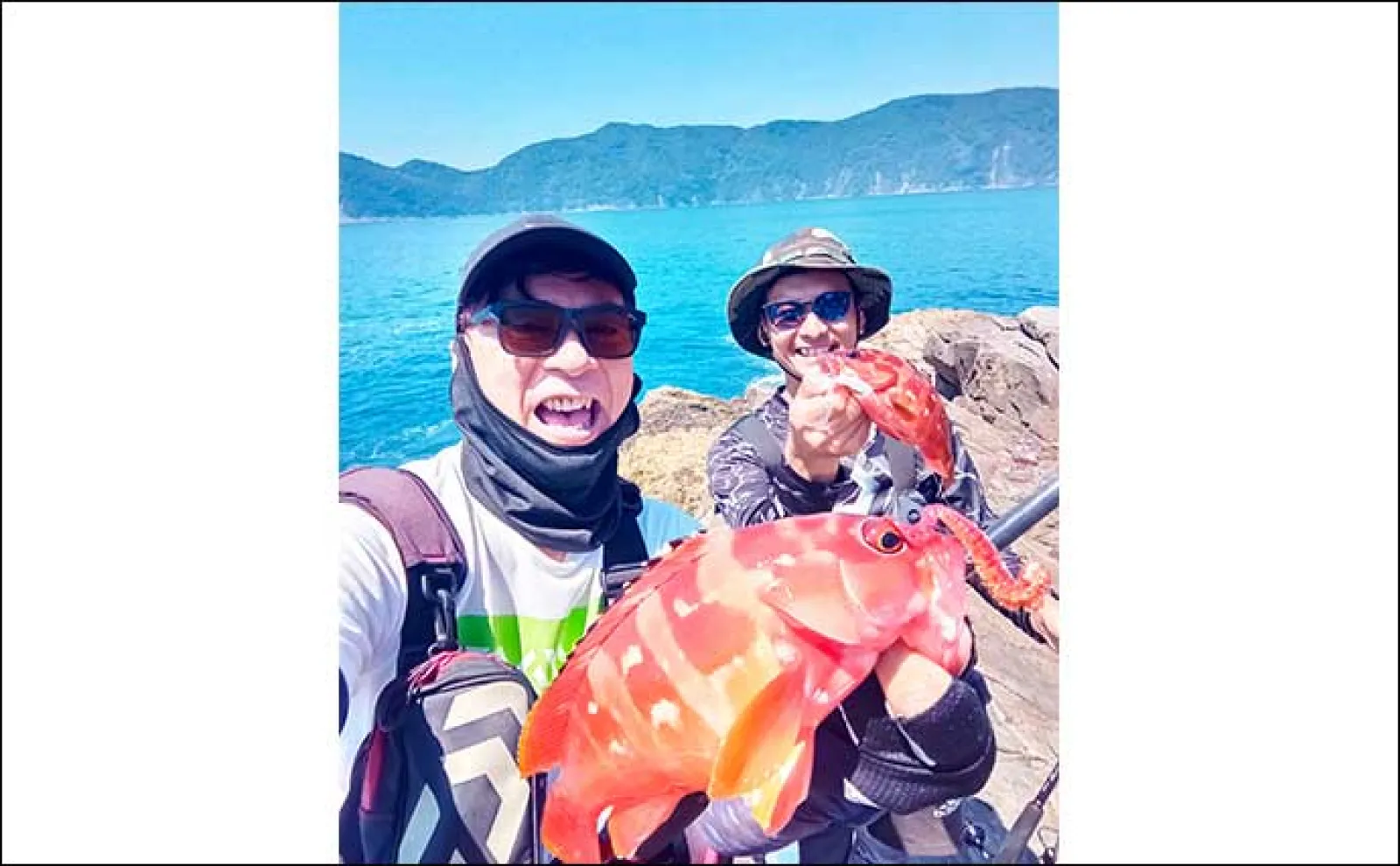 沖磯でエギング&ロックフィッシュ満喫【宮崎・北浦】30cm級アカハタとアラカブを連打