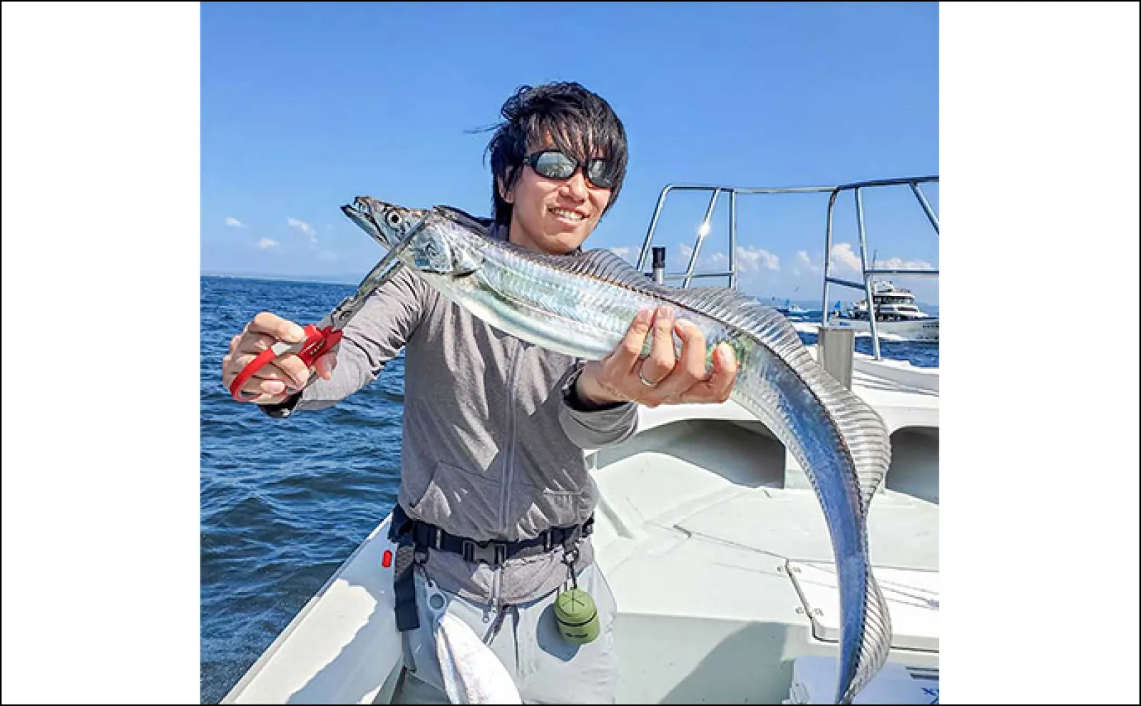 東京湾オフショアジギング釣行で115cm筆頭にタチウオが好反応
