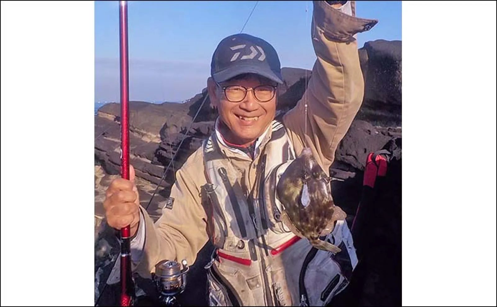 城ヶ島での磯カワハギ釣りで25cm級頭に本命5尾【神奈川】付けエサ残れ