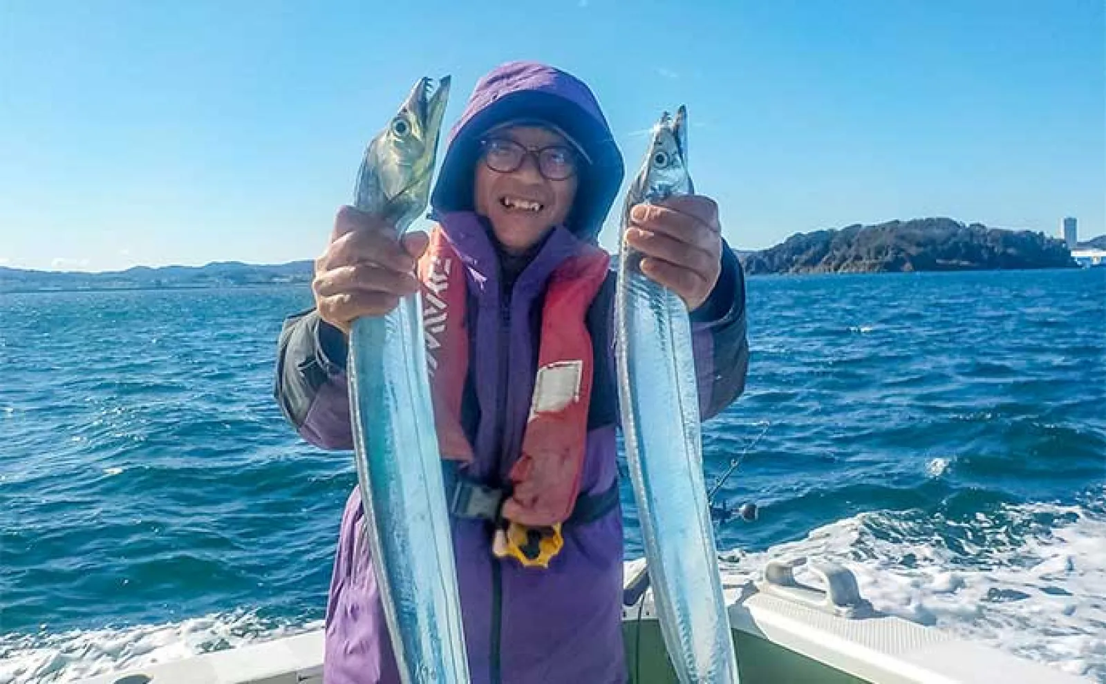 釣り人さん用 東京湾テンビンタチウオ釣りで大型本命浮上！【神奈川・忠彦丸】ゲスト