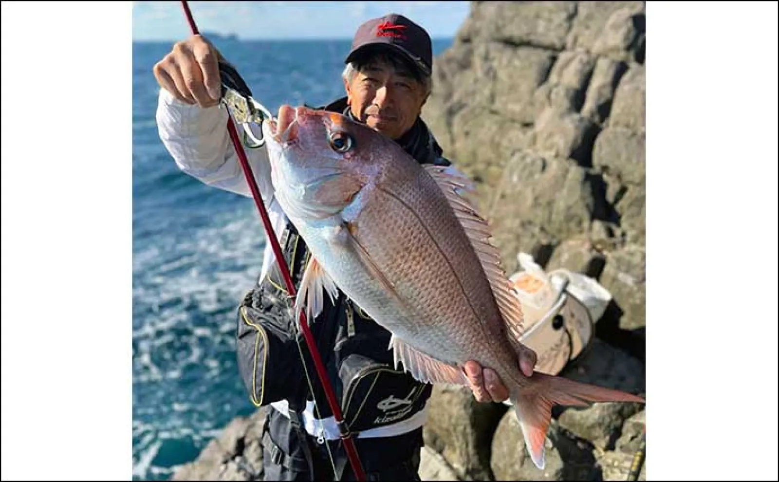 沖磯でのカゴ釣りで80cm超えヒラマサに大型マダイもキャッチ！【長崎