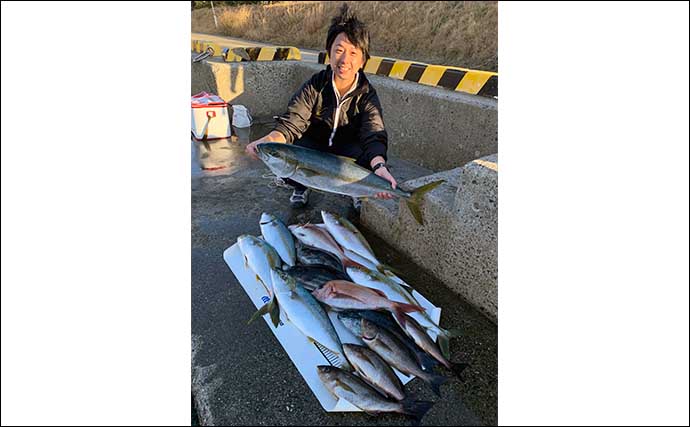 沖磯でのカゴ釣りで80cm超えヒラマサに大型マダイもキャッチ！【長崎
