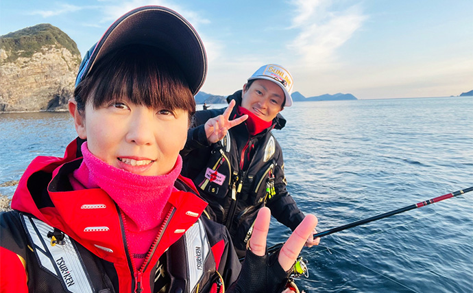 沖磯フカセ釣りで40cmクロ浮上【宮崎・喜福丸】好ゲストのシマアジとも