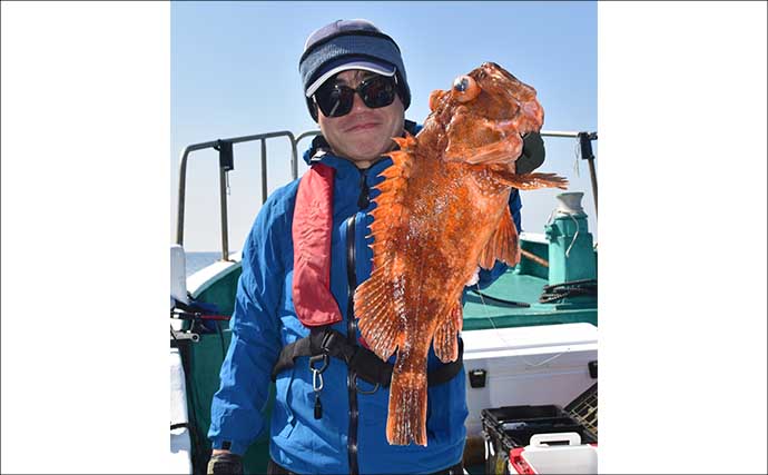 中深海カサゴ釣りで50cm超えウッカリカサゴに良型オニカサゴ【三重