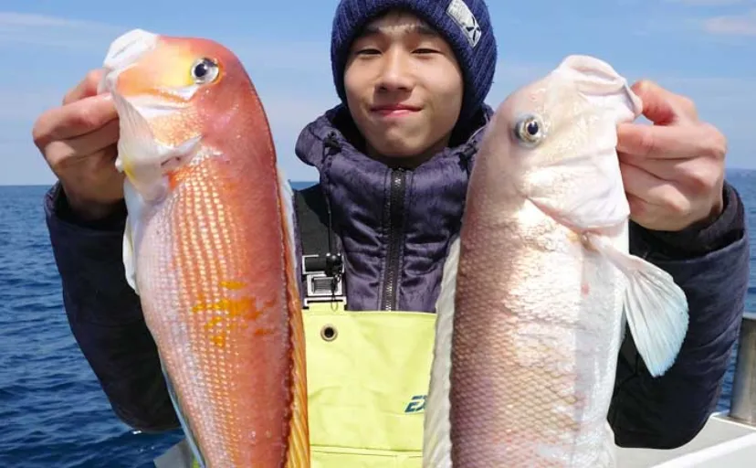 【船のエサ釣り釣果速報】響灘のアマダイ五目便でシロ・アカ共にゲット！（福岡）