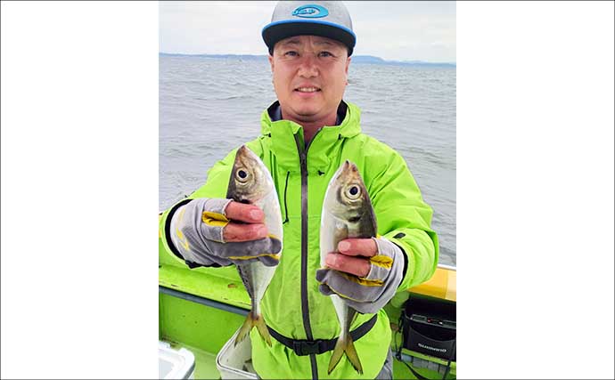 走水沖のビシアジ釣りで30〜40cm級連発【神奈川】アタリ活発でトップ96