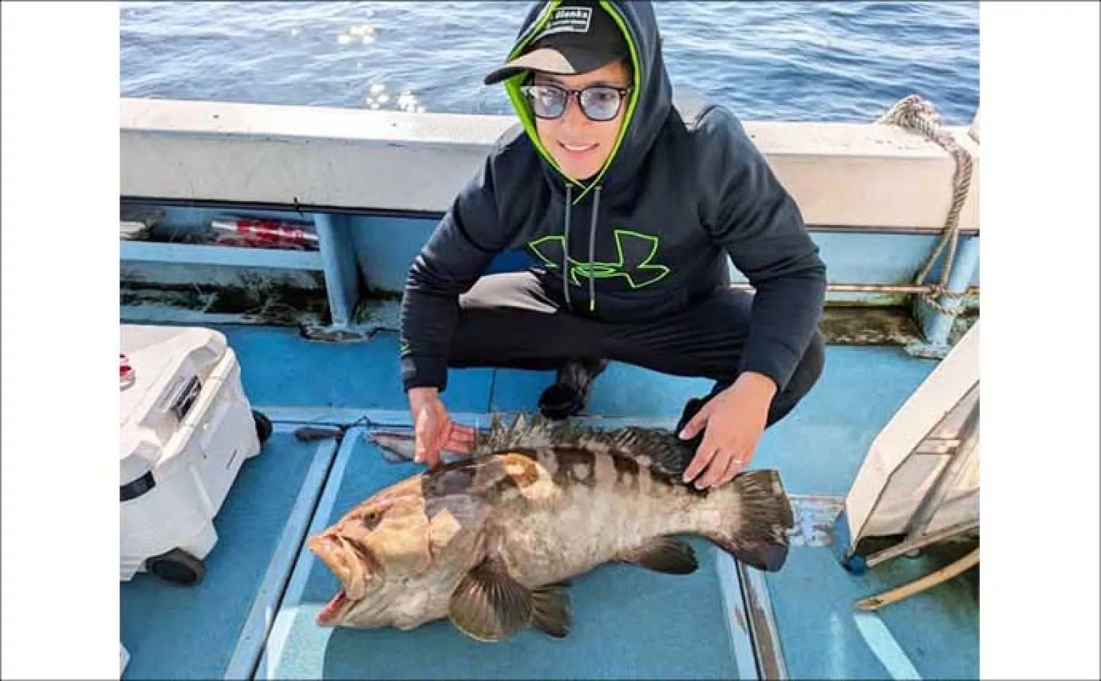 【沖釣り釣果速報】響灘の船フカセ釣りで160kg超クロマグロを手中(福岡)