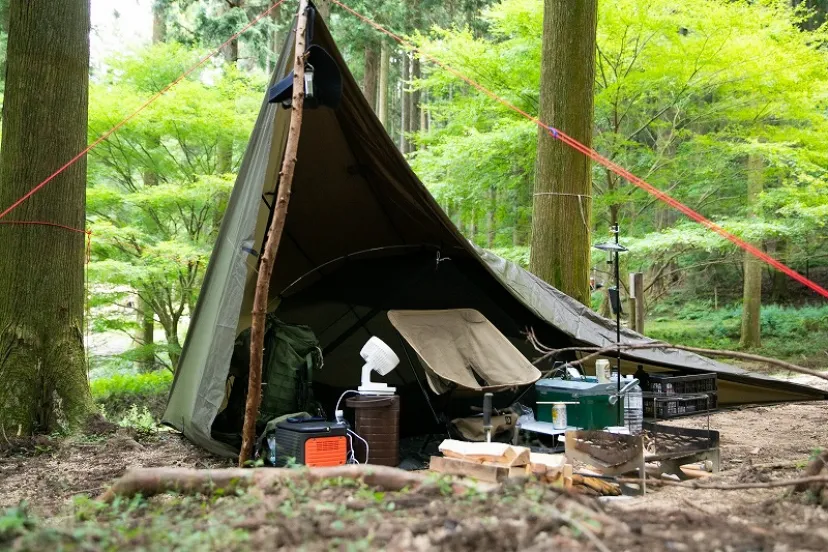 森に溶け込むようなソロスタイル！自分の“やりたい”を優先して楽しむキャンプ