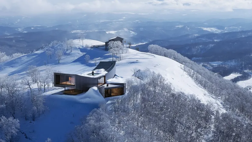 ノルウェーの建築デザイン事務所 「Snøhetta（スノヘッタ）」が手掛ける、北海道・ルスツリゾートのスキー場山頂のヴィラ「NOT A HOTEL RUSUTSU」を全世界同時に販売開始