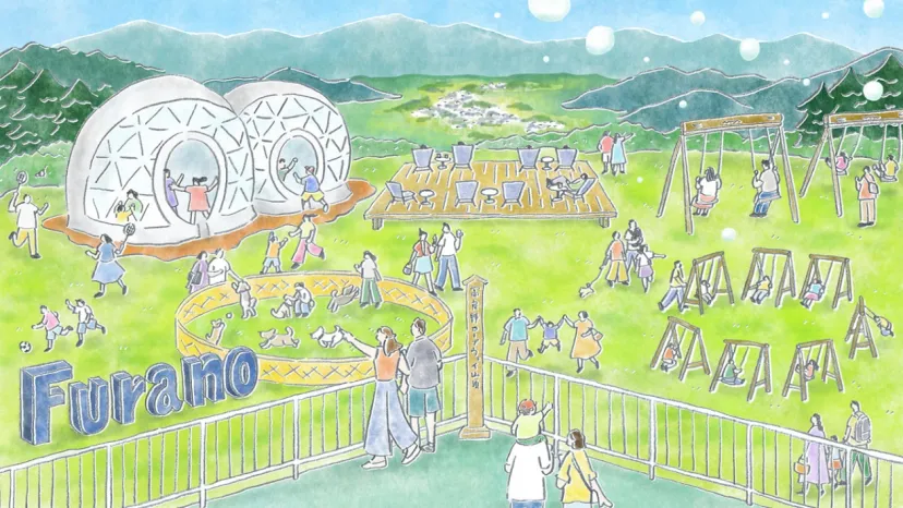 富良野スキー場（北海道）標高900ｍ富良野ロープウェー山頂駅舎エリアに「絶景×遊び」をテーマにした新スポット「ふらのの森"ASOBOU”」誕生