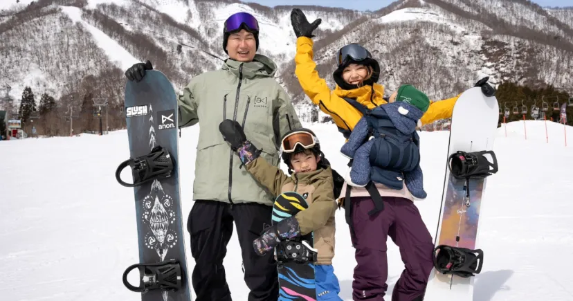 【初心者でも安心】Burton最新ギアをオンラインレンタルして、家族と目一杯残雪スノーボードを楽しもう！